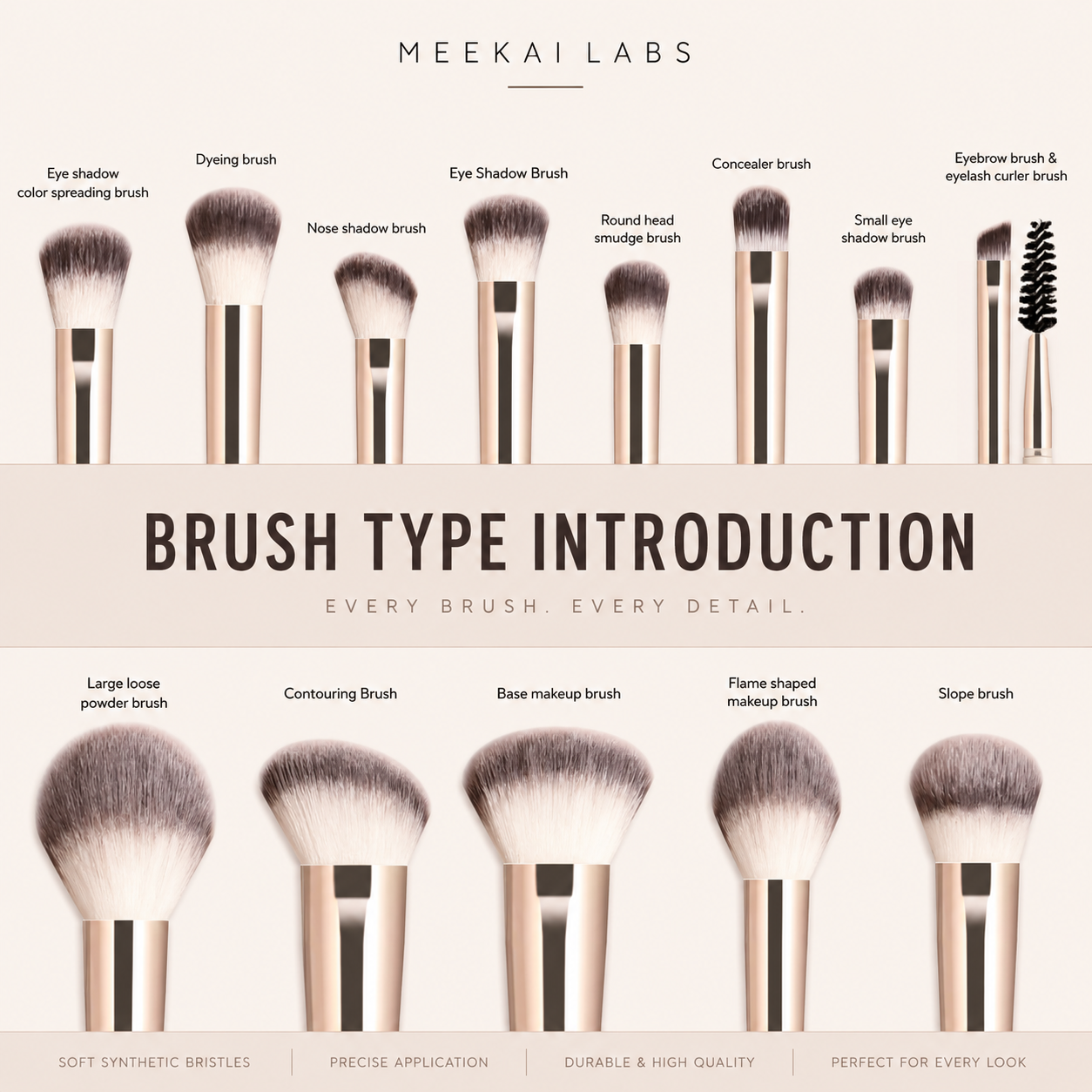 13-Piece Professional Makeup Brush Set