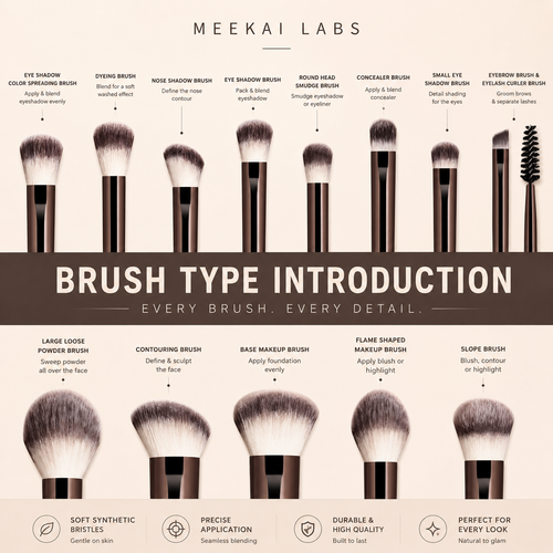13-Piece Professional Makeup Brush Set