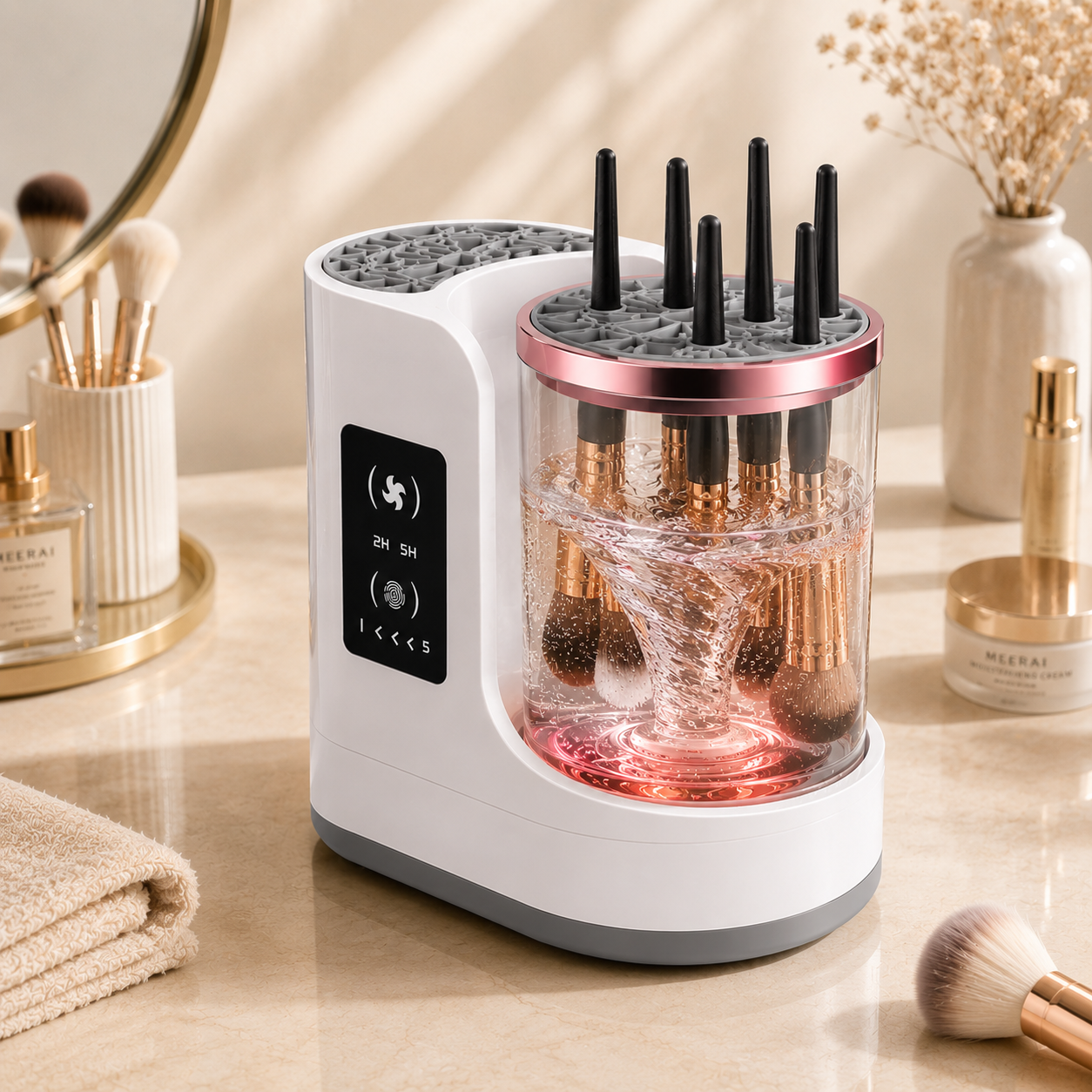 PureBrush System — Electric Makeup Brush Cleaner & Dryer